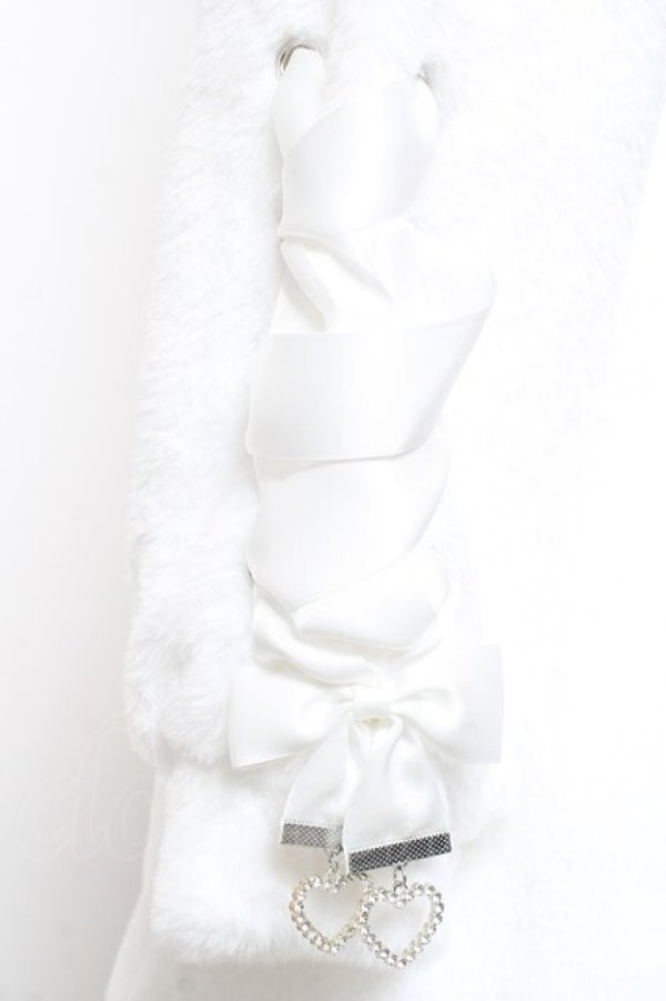 画像3: DearMyLove / 選べるフードデザインフレアファーコート M-L 白 Y-26-02-04-113-EL-CO-SZ-ZY (3)