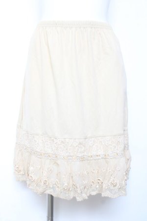 画像: axes femme / バラ刺繍ペチスカート M 生成り Y-26-02-04-117-AX-SK-SZ-ZY