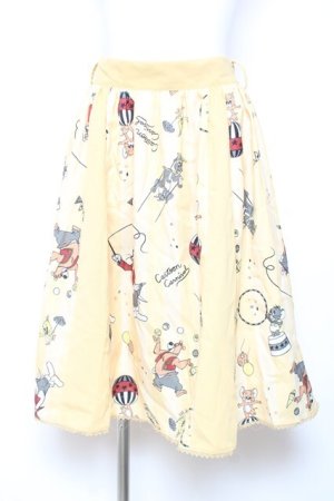 画像: axes femme POETIQUE / トムとジェリースカート M イエロー Y-26-02-04-120-AX-SK-SZ-ZY