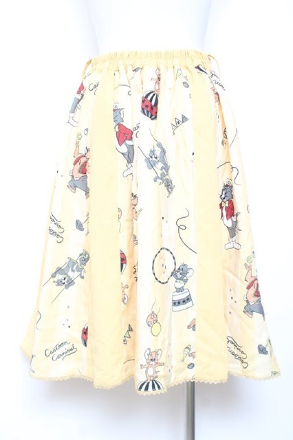 画像2: axes femme POETIQUE / トムとジェリースカート M イエロー Y-26-02-04-120-AX-SK-SZ-ZY (2)