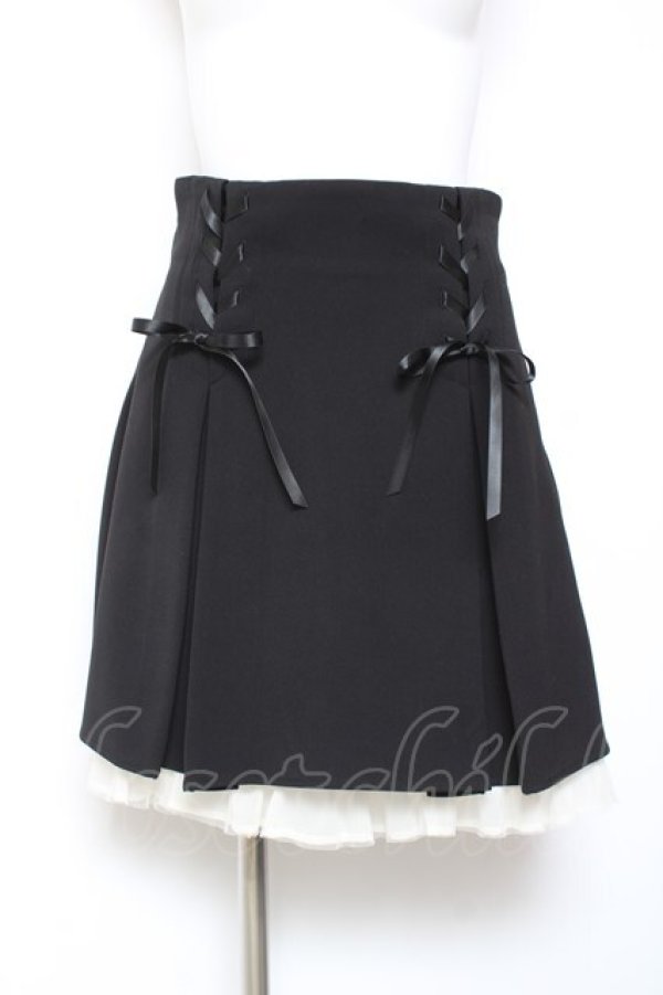 画像1: Secret Honey / バックリボンスカート 2 黒 Y-26-02-04-121-CA-SK-SZ-ZY (1)