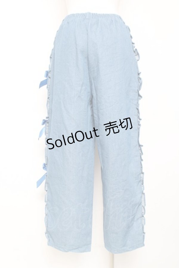 画像2: ACDC RAG / melty planet パンツ  ブルー Y-26-02-04-125-PU-PA-SZ-ZY (2)