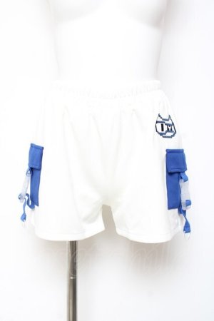 画像: ACDC RAG / ドットネコショートパンツ  ホワイト×ネイビー Y-26-02-04-126-PU-PA-SZ-ZY