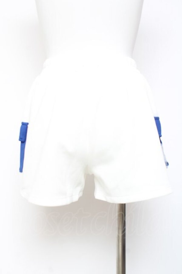 画像3: ACDC RAG / ドットネコショートパンツ  ホワイト×ネイビー Y-26-02-04-126-PU-PA-SZ-ZY (3)