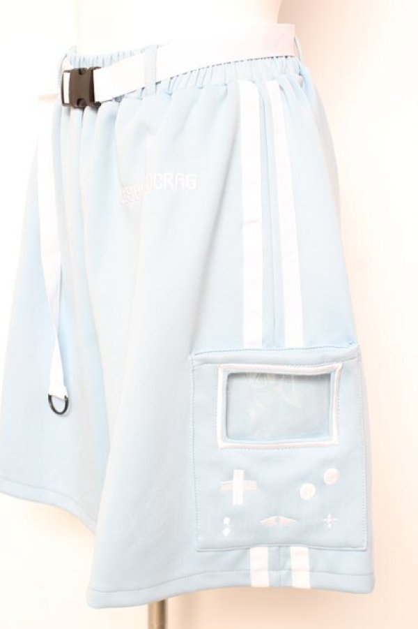 画像2: ACDC RAG / GAME OVERハーフパンツ  サックス Y-26-02-04-128-PU-PA-SZ-ZY (2)