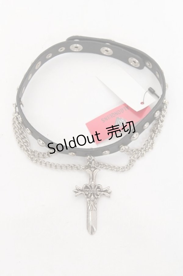 画像2: ALGONQUINS / 剣モチーフチョーカー  シルバー Y-26-02-04-016-AL-AC-SZ-ZY (2)