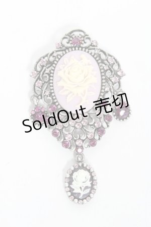 画像: axes femme / ローズカメオブローチ  ラベンダー Y-26-02-04-021-AX-AC-SZ-ZY