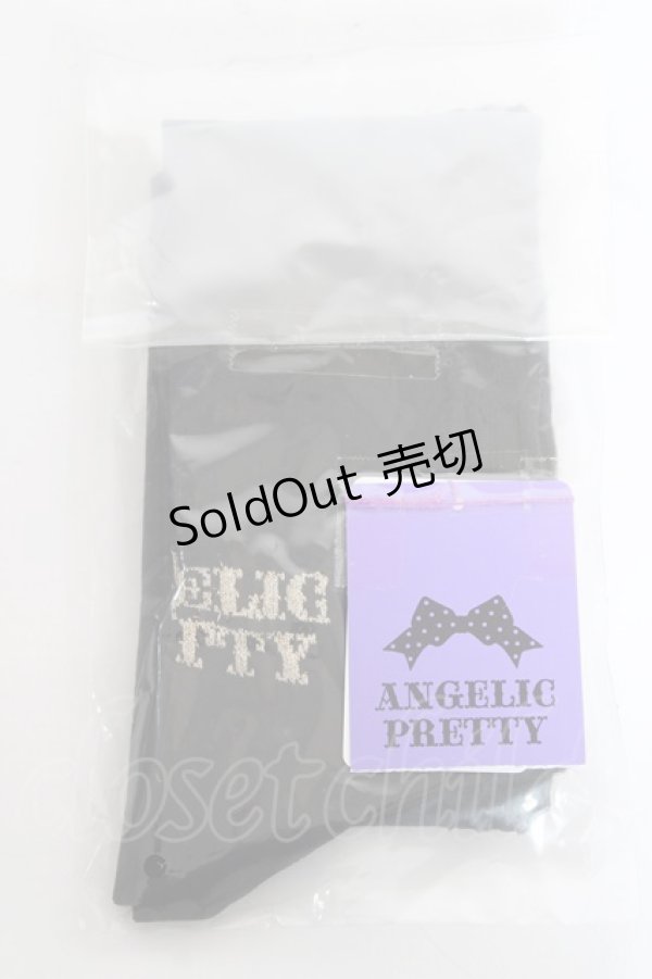 画像1: Angelic Pretty / Lacy Crossオーバーニー  黒 Y-26-02-04-028-AP-ZA-SZ-ZY (1)