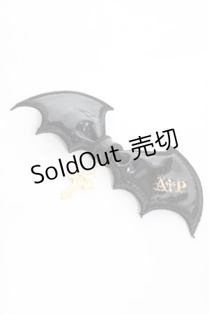 画像: Angelic Pretty / Horror Bat Crossクリップ  黒 Y-26-02-04-030-AP-AC-SZ-ZY