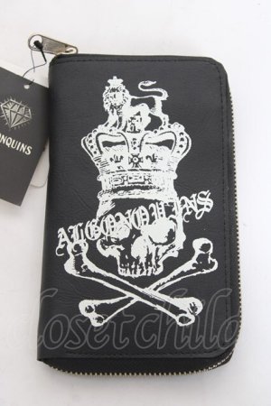 画像: ALGONQUINS / ロゴプリントウォレット  黒 Y-26-02-04-033-AL-ZA-SZ-ZY