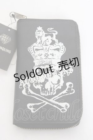 画像: ALGONQUINS / ロゴプリントウォレット  黒 Y-26-02-04-033-AL-ZA-SZ-ZY