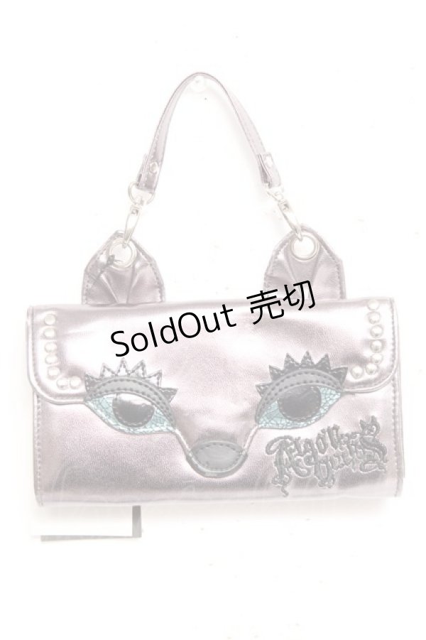 画像1: ALGONQUINS / 猫モチーフウォレット  グレー Y-26-02-04-034-AL-ZA-SZ-ZY (1)