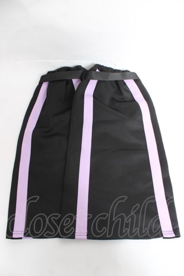 画像3: DearMyLove / 選べる丈ラインジャージレッグウォーマー  黒×ラベンダー Y-26-02-04-036-EL-ZA-SZ-ZY (3)