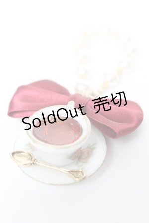 画像: axes femme kawaii / ティーカップバッグチャーム  赤 Y-26-02-05-001-AX-AC-SZ-ZY