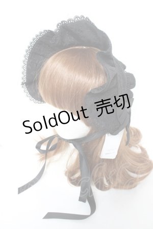 画像: axes femme kawaii / メアリーハーフボンネット  黒 Y-26-02-05-042-AX-AC-SZ-ZY