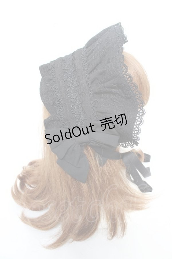 画像3: axes femme kawaii / メアリーハーフボンネット  黒 Y-26-02-05-042-AX-AC-SZ-ZY (3)