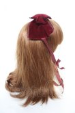 画像3: axes femme kawaii / ベロアリボンヘッドドレス  ワイン Y-26-02-05-043-AX-AC-SZ-ZY (3)