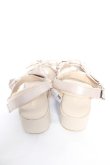 画像3: axes femme POETIQUE / サテンリボンサンダル L ベージュ Y-26-02-05-045-AX-SH-SZ-ZY (3)