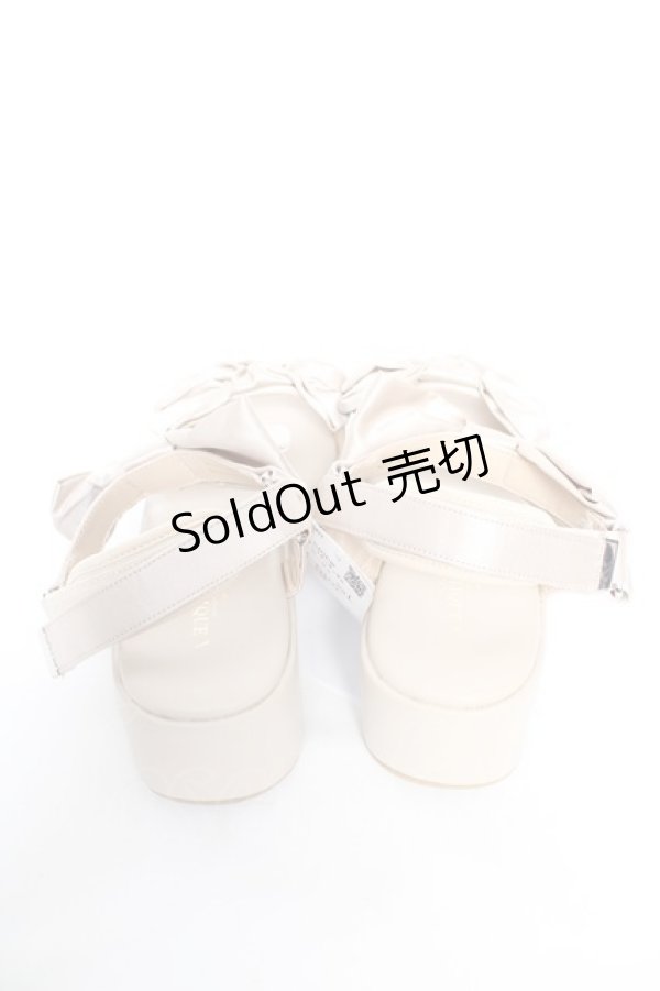 画像3: axes femme POETIQUE / サテンリボンサンダル L ベージュ Y-26-02-05-045-AX-SH-SZ-ZY (3)