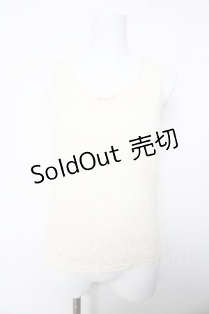 画像: axes femme / レースタンクトップ M 生成り Y-26-02-05-052-AX-TO-SZ-ZY