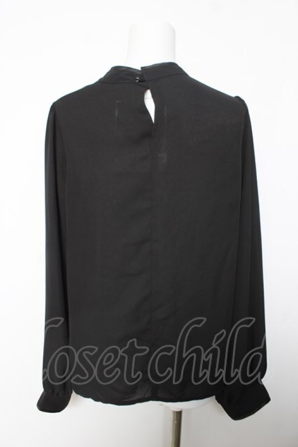 画像2: axes femme kawaii / シノワズリブラウス M 黒 Y-26-02-05-055-AX-BL-SZ-ZY (2)