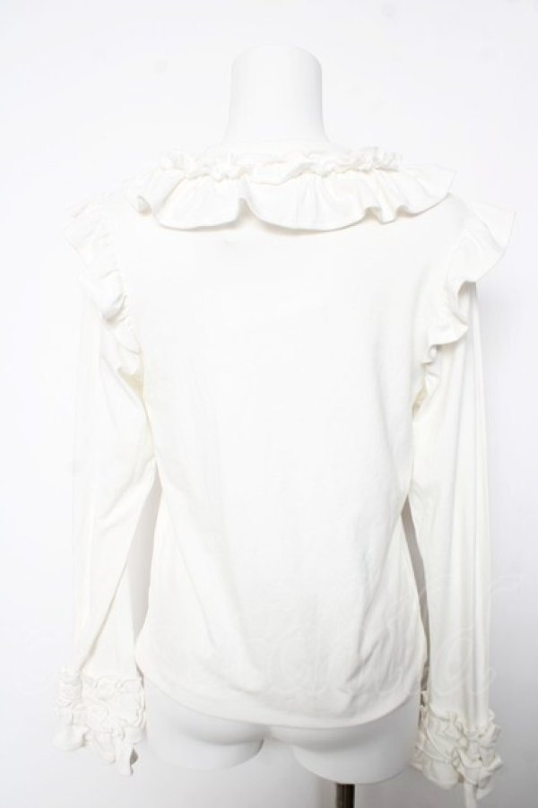 画像2: axes femme kawaii / フリルリボンカットプル M 白 Y-26-02-05-059-AX-TO-SZ-ZY (2)