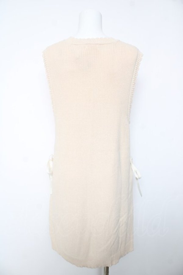 画像2: axes femme / レースアップニットベスト M 生成り Y-26-02-05-069-AX-TO-SZ-ZY (2)
