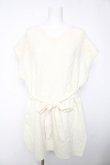 画像1: axes femme POETIQUE / ベルト付ロングニットベスト M 生成り Y-26-02-05-070-AX-TO-SZ-ZY (1)