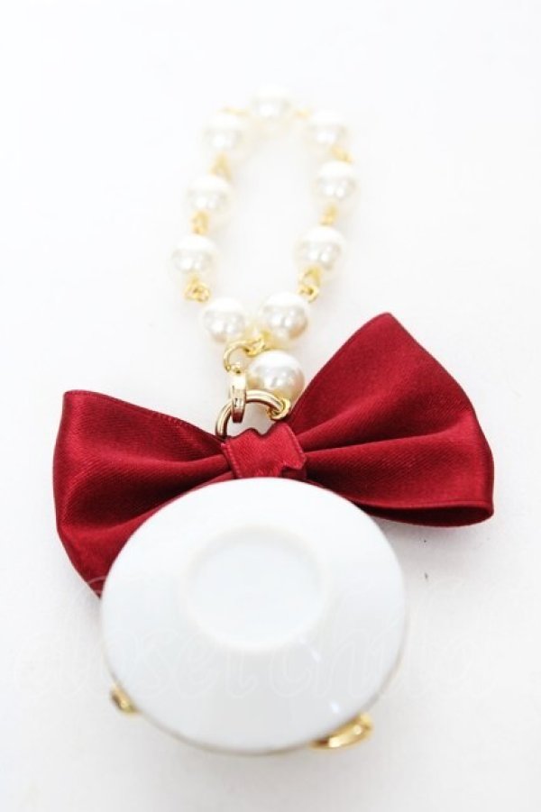 画像2: axes femme kawaii / ティーカップバッグチャーム  赤 Y-26-02-05-001-AX-AC-SZ-ZY (2)