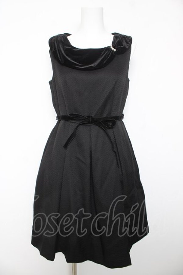 画像1: axes femme / ベロア切替ジャンドレ M 黒 Y-26-02-05-077-AX-OP-SZ-ZY (1)