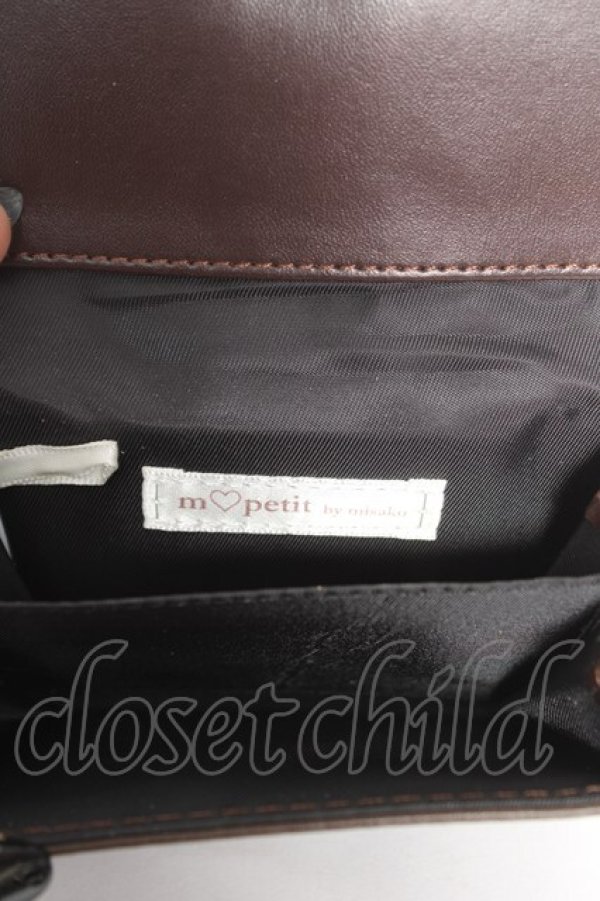 画像3: m petit by misako / AMリボンモチーフコインケース  中茶 Y-26-02-05-009-LO-ZA-SZ-ZY (3)