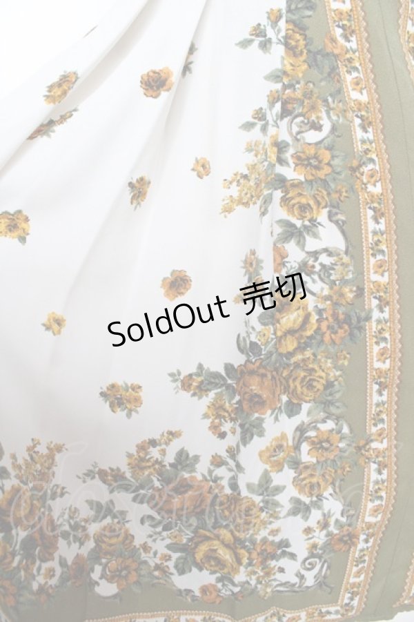 画像3: axes femme / スカーフパネル柄ワンピース M 生成り Y-26-02-05-079-AX-OP-SZ-ZY (3)