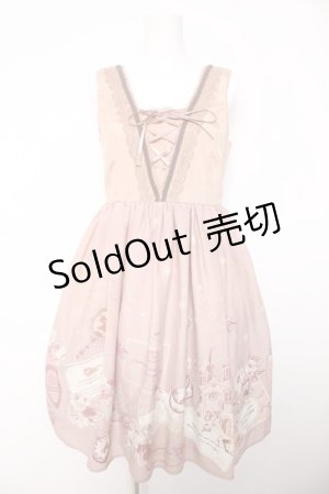 画像: axes femme / メッセージカードパネル柄ワンピース M ピンク Y-26-02-05-080-AX-OP-SZ-ZY