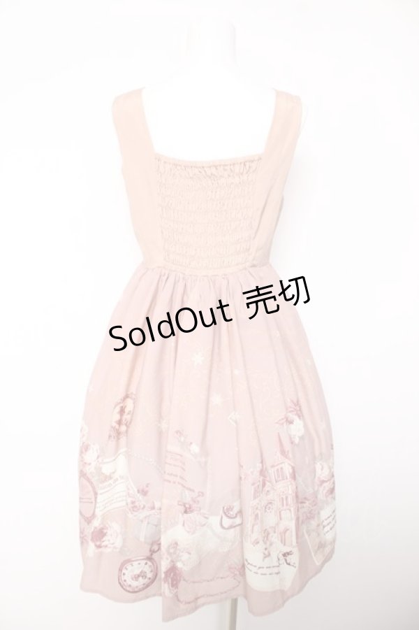 画像2: axes femme / メッセージカードパネル柄ワンピース M ピンク Y-26-02-05-080-AX-OP-SZ-ZY (2)