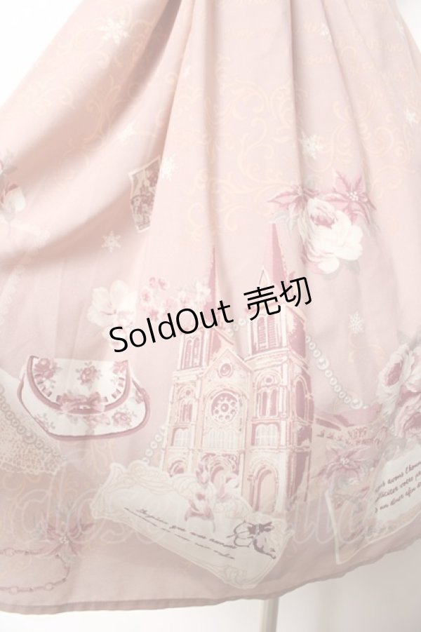 画像3: axes femme / メッセージカードパネル柄ワンピース M ピンク Y-26-02-05-080-AX-OP-SZ-ZY (3)