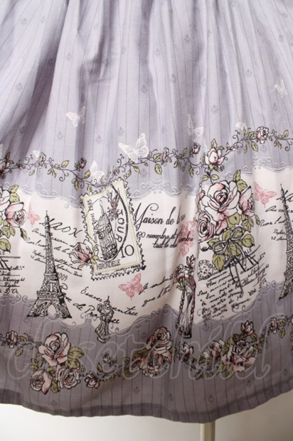 画像3: axes femme / クラシックパネル柄ワンピース M ラベンダー Y-26-02-05-081-AX-OP-SZ-ZY (3)