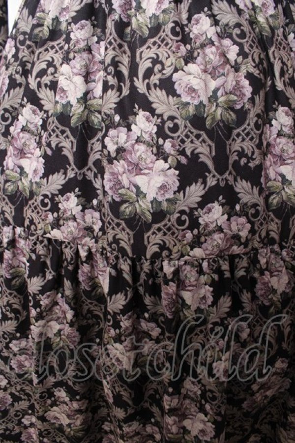 画像3: axes femme / ウォールオーナメント柄ワンピース M 黒 Y-26-02-05-089-AX-OP-SZ-ZY (3)