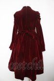 画像2: axes femme kawaii / クラシカルベロアワンピース M ワイン Y-26-02-05-093-AX-OP-SZ-ZY (2)