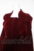 画像3: axes femme kawaii / クラシカルベロアワンピース M ワイン Y-26-02-05-093-AX-OP-SZ-ZY (3)