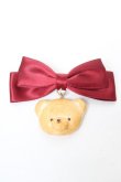 画像1: axes femme kawaii / クッキーベアバレッタ  赤 Y-26-02-05-013-AX-AC-SZ-ZY (1)