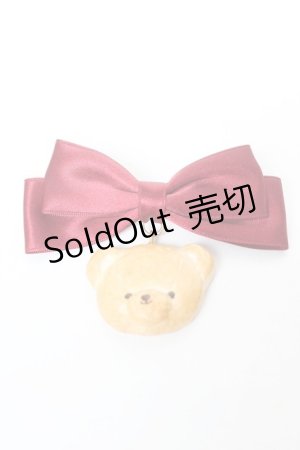 画像: axes femme kawaii / クッキーベアバレッタ  赤 Y-26-02-05-013-AX-AC-SZ-ZY