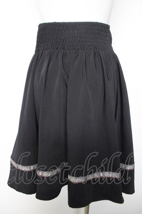 画像2: axes femme / テープ使いギャザースカート M 紺 Y-26-02-05-095-AX-SK-SZ-ZY (2)