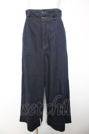 画像: axes femme / ハイウエストワイドデニムPT L インディゴ Y-26-02-05-100-AX-PA-SZ-ZY