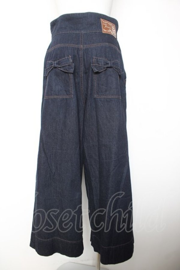 画像2: axes femme / ハイウエストワイドデニムPT L インディゴ Y-26-02-05-100-AX-PA-SZ-ZY (2)