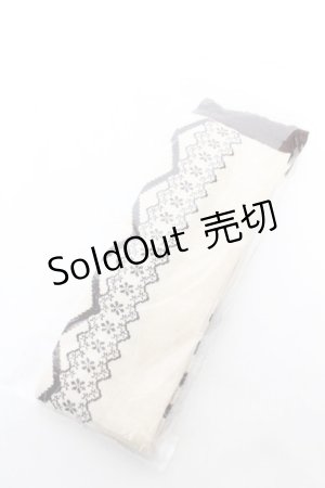 画像: axes femme kawaii / レースアップ柄オーバーニー F 茶 Y-26-02-05-016-AX-ZA-SZ-ZY