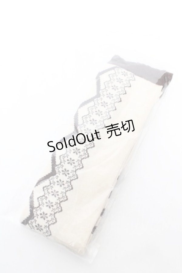 画像1: axes femme kawaii / レースアップ柄オーバーニー F 茶 Y-26-02-05-016-AX-ZA-SZ-ZY (1)