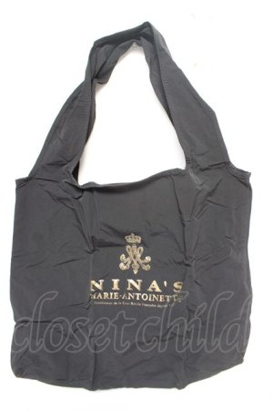 画像: m petit by misako / NINA’Sコラボエコバッグ  濃黒 Y-26-02-05-024-LO-BG-SZ-ZY