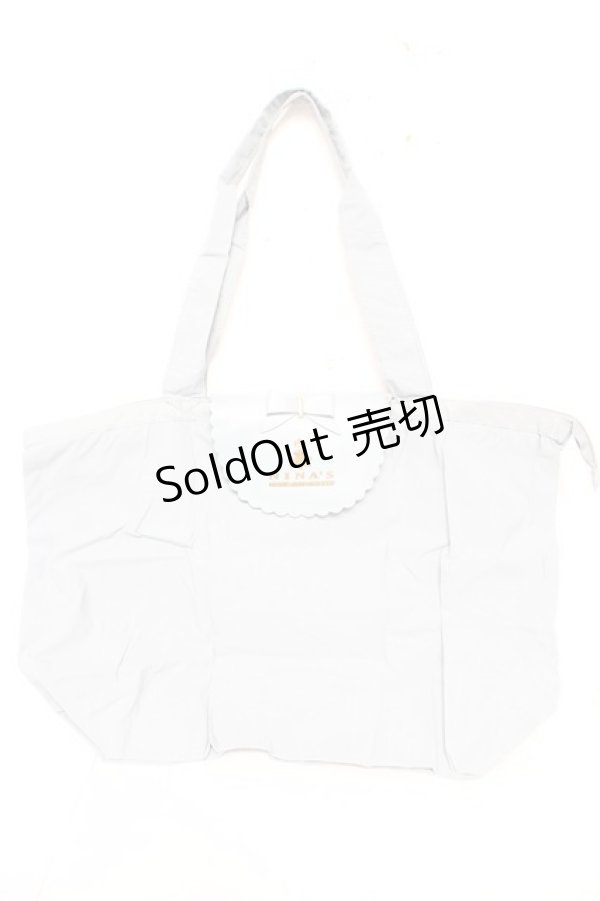 画像2: m petit by misako / NINA’Sコラボエコバッグ  サックス Y-26-02-05-026-LO-BG-SZ-ZY (2)