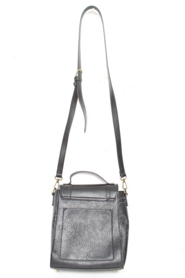 画像2: m petit by misako / AM*フラップショルダー  濃黒 Y-26-02-05-029-LO-BG-SZ-ZY (2)