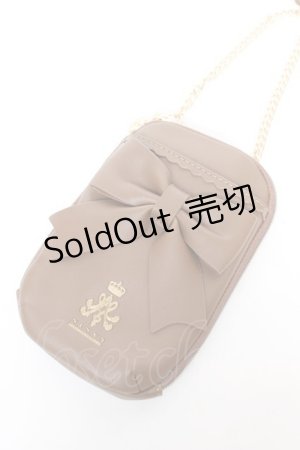 画像: m petit by misako / AMリボンショルダーバッグ  中茶 Y-26-02-05-032-LO-BG-SZ-ZT0214X